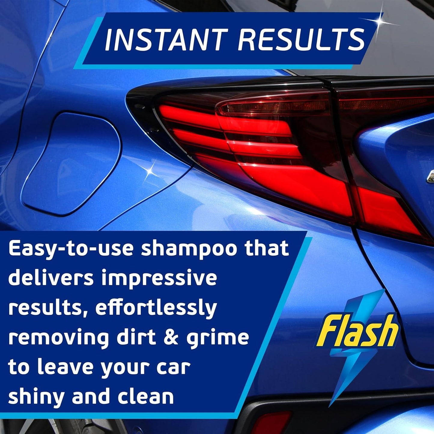 FLASH Car Shampoo Foam Wash Quick Safe & Effective on All Paintwork 500ml