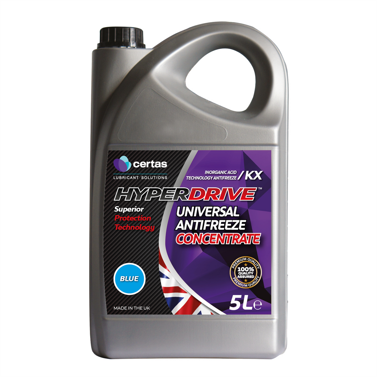 Blue Antifreeze Coolant Concentrate 5L HyperDrive KX Universal ASTM D3306 (I)