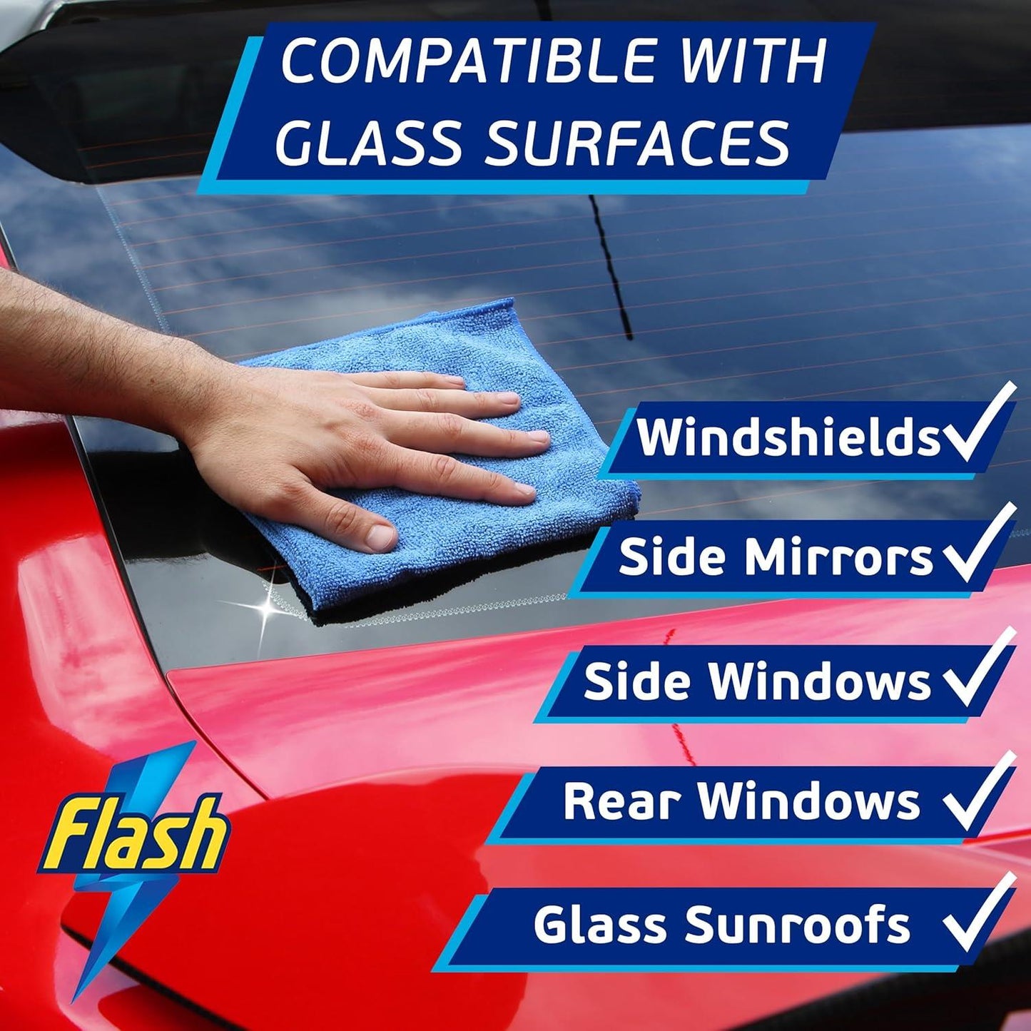 FLASH Rain Repellent Spray Water Repellent Windscreen & Glass Treatment 500ml