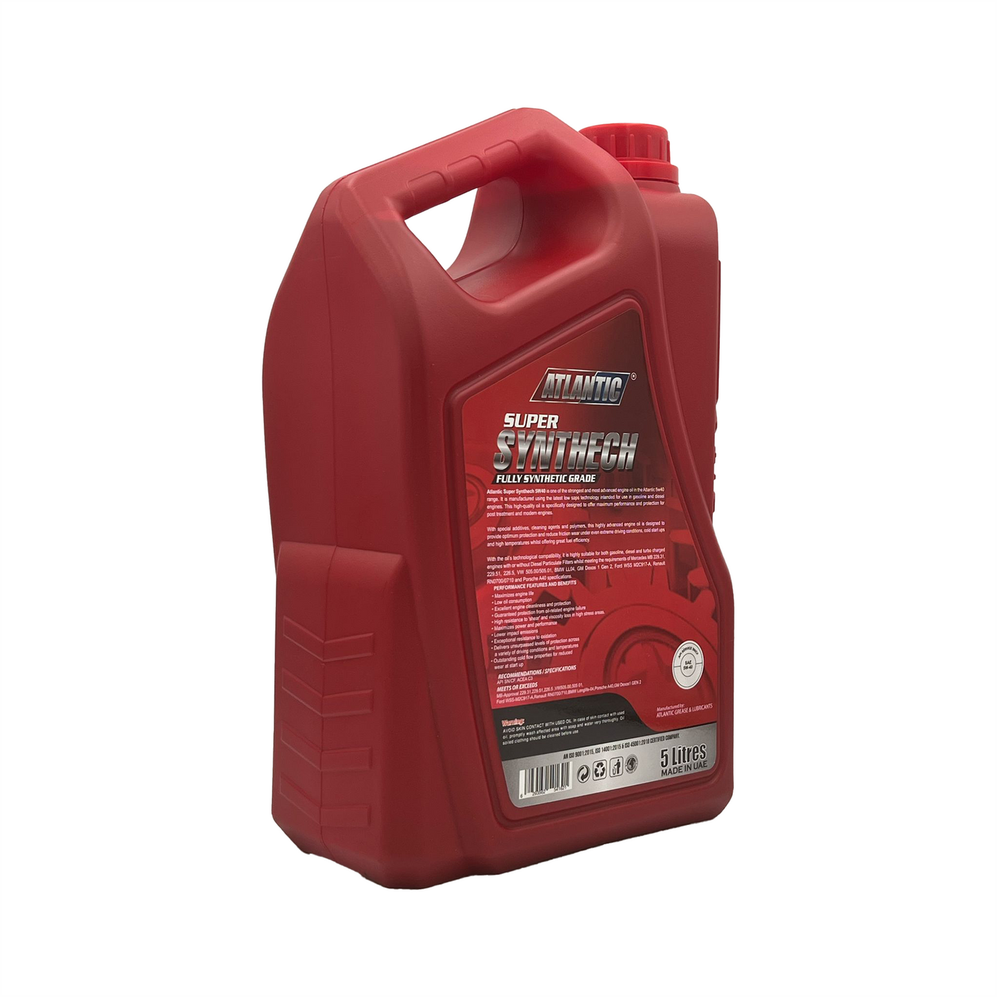 Atlantic 5w40 Fully Synthetic Engine Oil Acea C3 API SN SN/CF MB 229.51LL-04