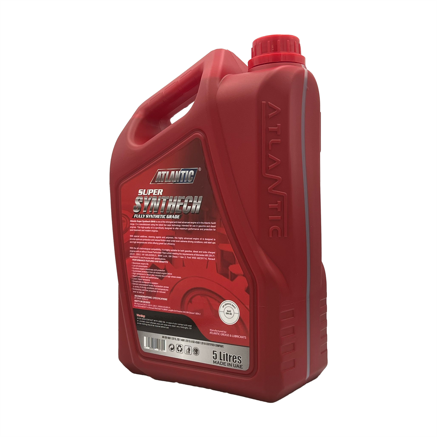 Atlantic 5w40 Fully Synthetic Engine Oil Acea C3 API SN SN/CF MB 229.51LL-04