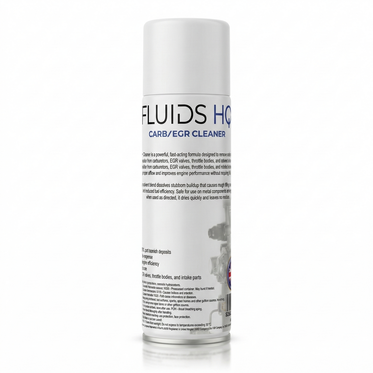 FluidsHQ Carb Cleaner Carburetor & EGR Valve Cleaner Spray Carbon Intake 500ml
