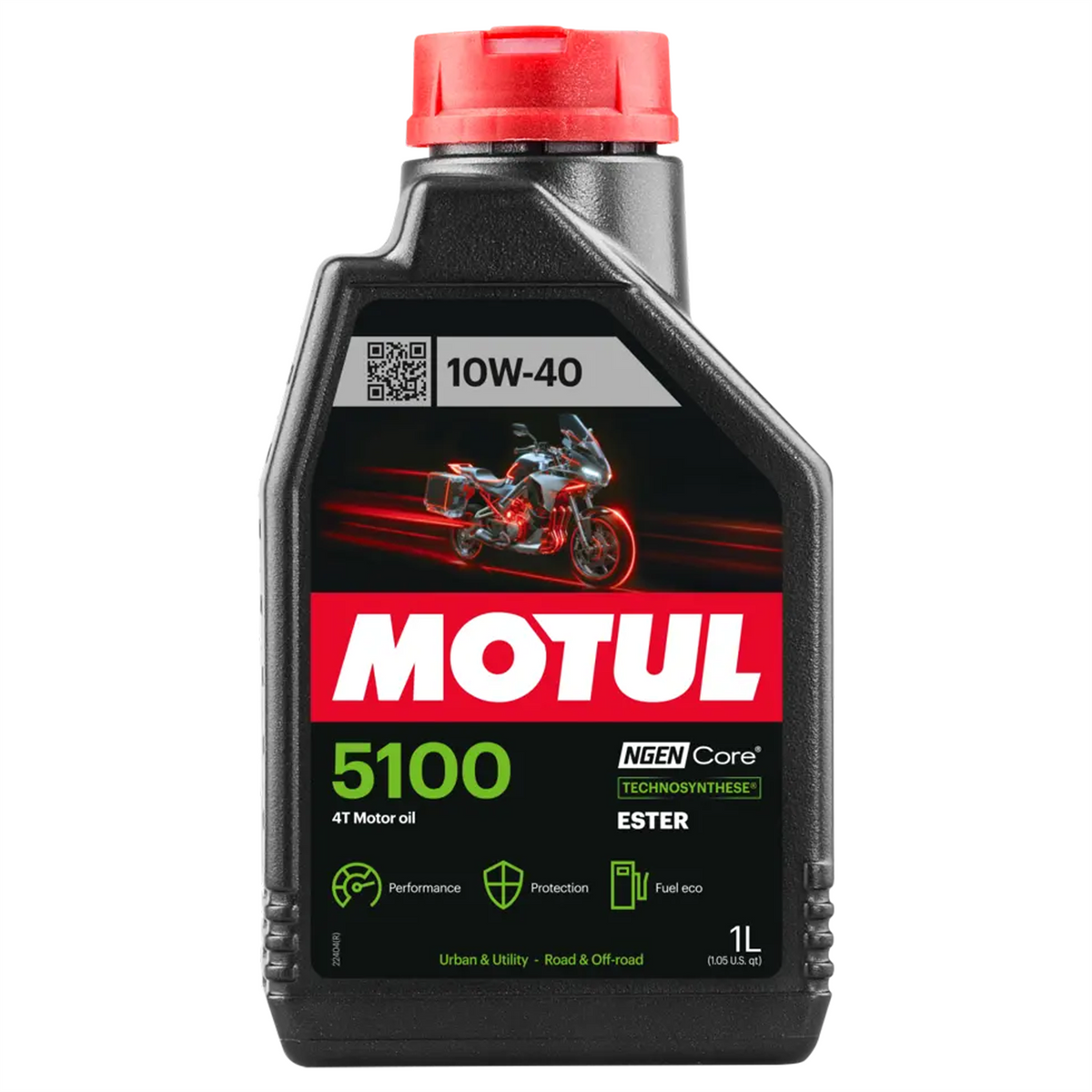Motul 5100 4T 10W-30 10W-40 4 Stroke Motorcycle Engine Oil API SP Jaso MA2 1L