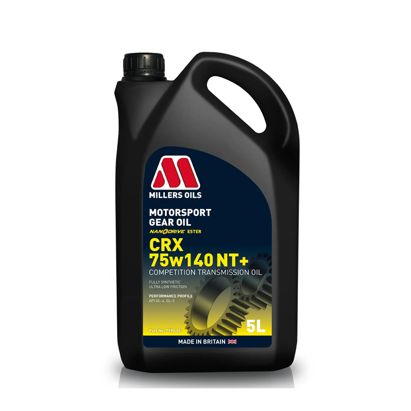 MILLERS 75w140 Gear Oil Motorsport CRX NT+ Synthetic Oil API GL-4, GL-5 5L