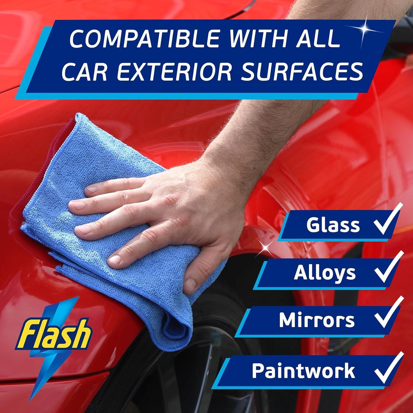 FLASH All-Purpose Exterior Car Cleaner Spray Safe for All Surfaces 500ml