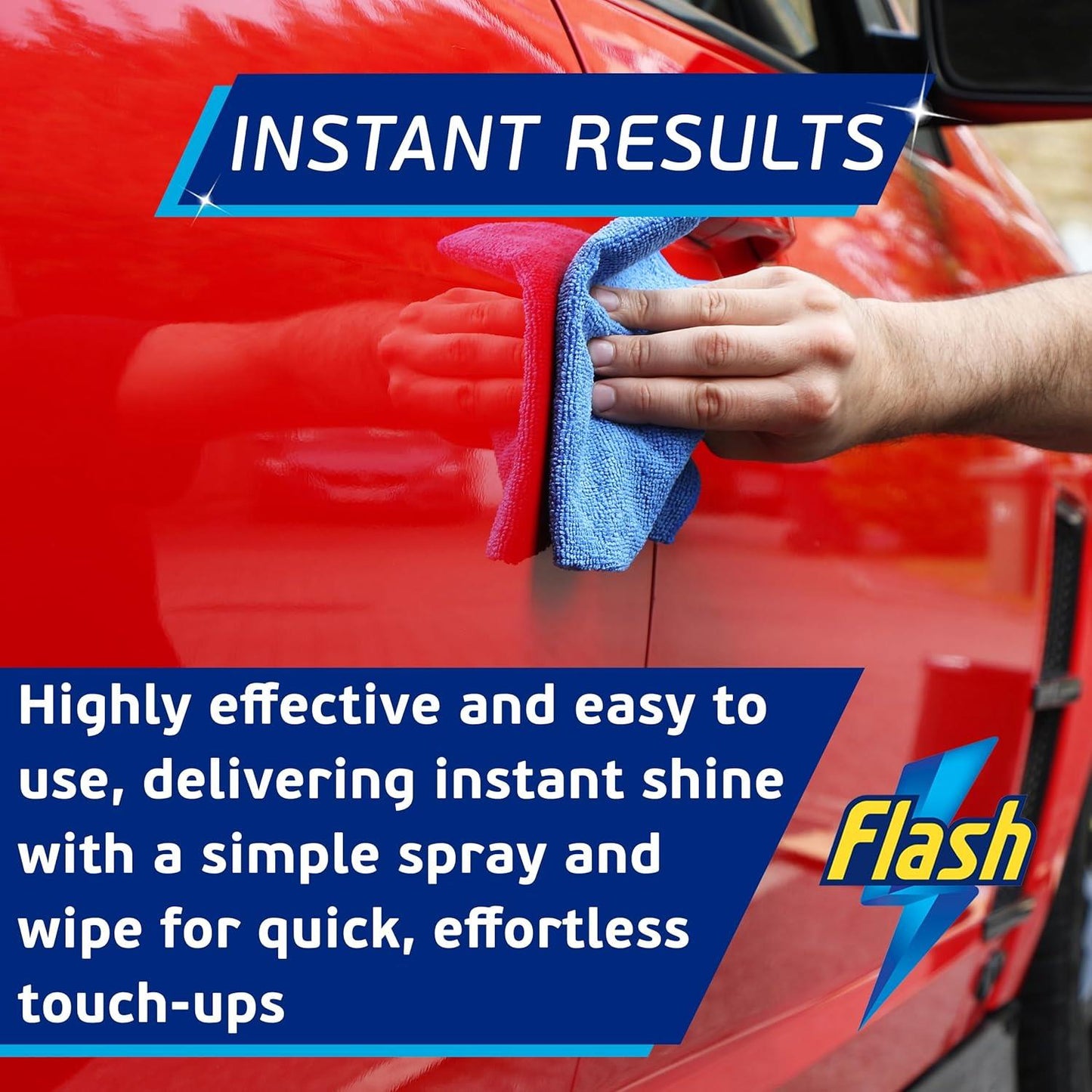 FLASH Quick Detailer Spray Car Cleaner Protects & Restores Paint 500ml