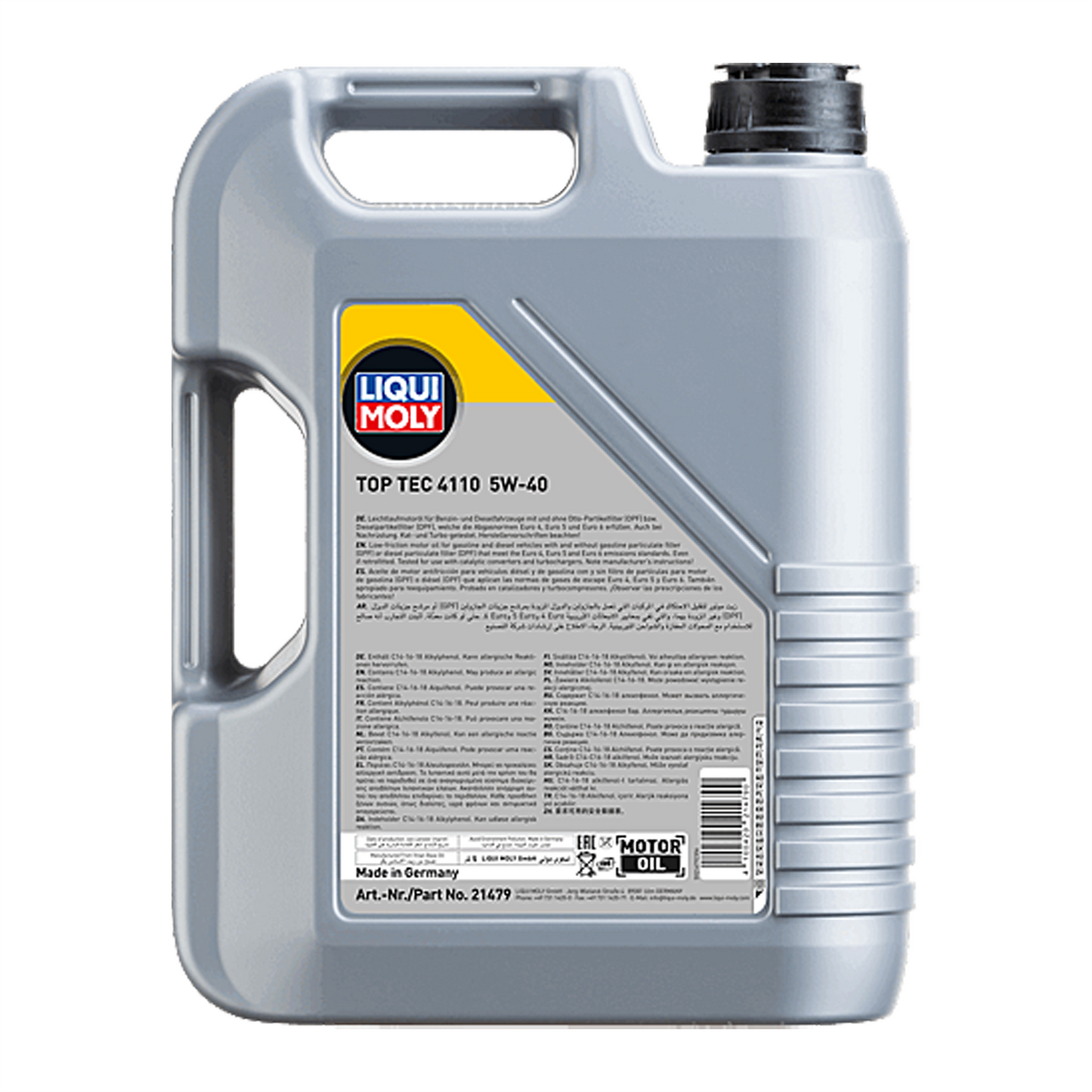 Liqui Moly Top Tec 4110 5W40 Engine Oil ACEA C3 BMW LL-04 VW 511 MB 229.31 5L