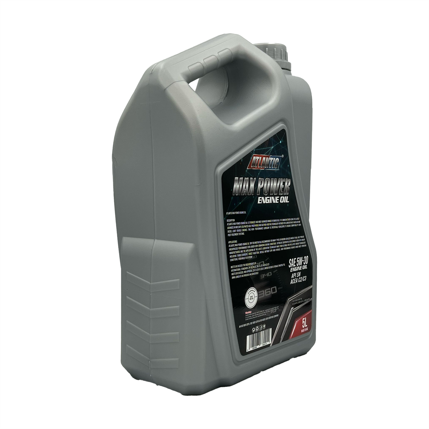 Atlantic 5w30 Fully Synthetic Engine Oil API SN Acea C3 MB 229.31/229.51 LL-04 Dexos 2