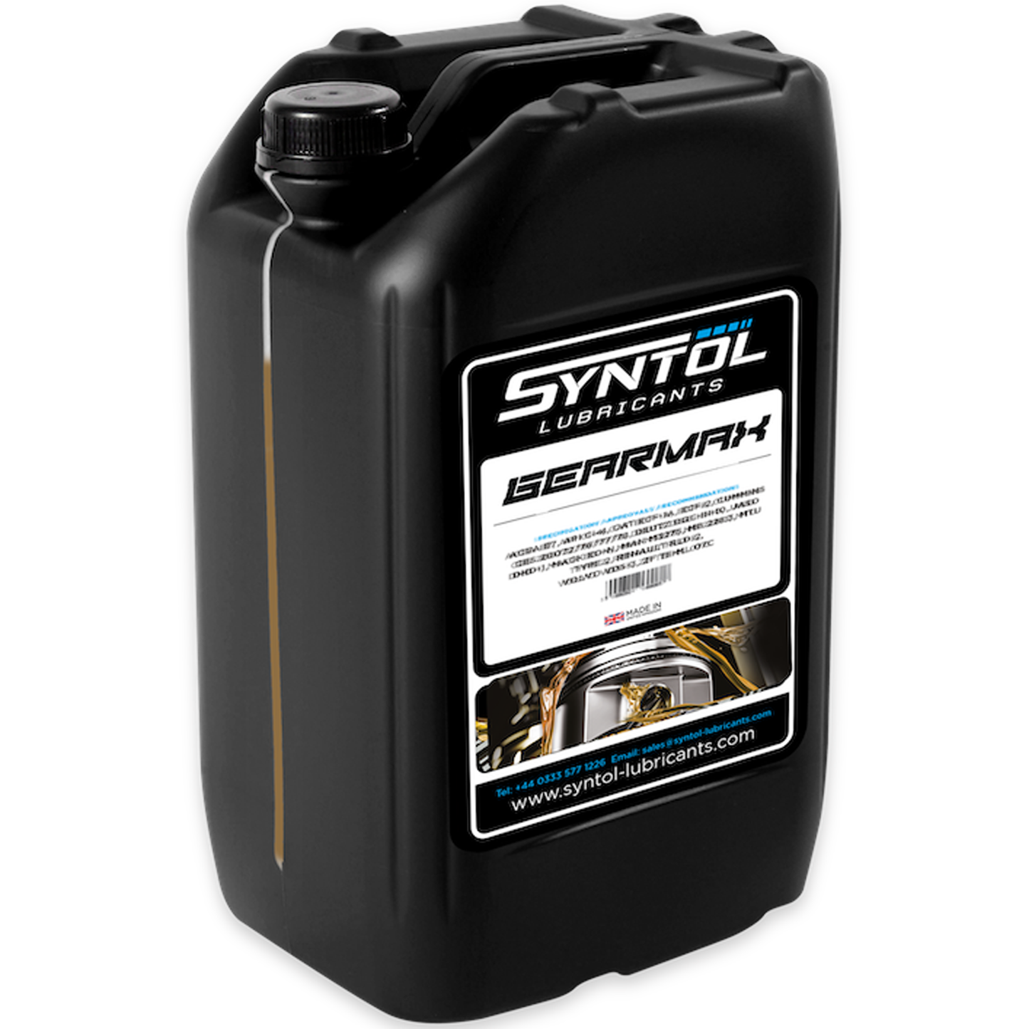 Syntol Gearmax 75W-90 Fully Synthetic Axle & Transmission Fluid API GL-4 GL-5
