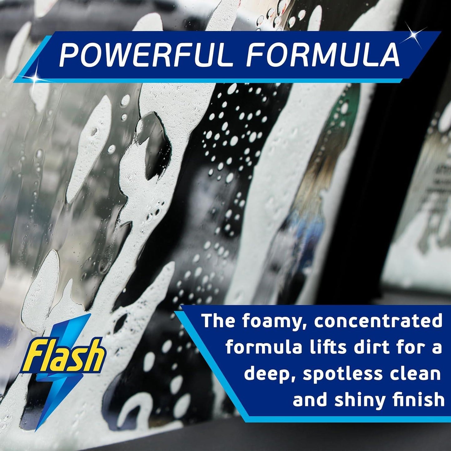 FLASH Car Shampoo Foam Wash Quick Safe & Effective on All Paintwork 500ml