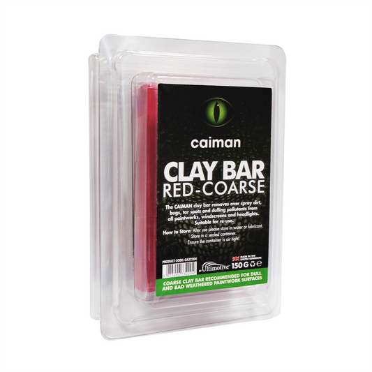 CAIMAN Red-Coarse Clay Bar Car Detailing Cleaner Removes Sludge Mud 150g