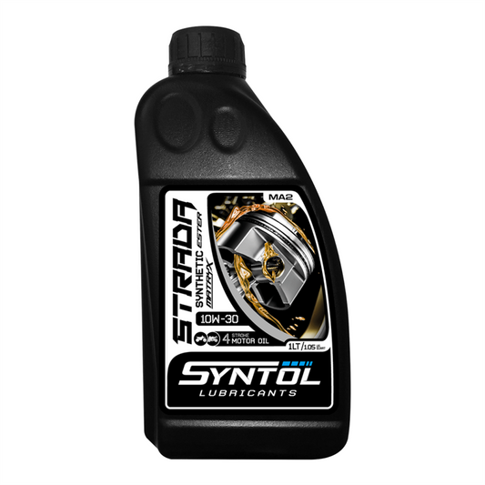 Syntol Strada 10W-30 4T Fully Synthetic Motorcycle Engine Oil Jaso MA2