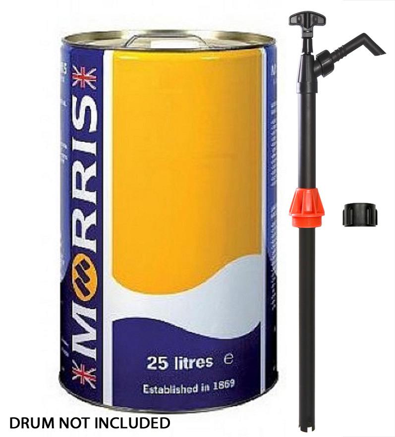 Morris 25L Polypropylene Drum Lift Pump Suitable for 25 Litre Drums