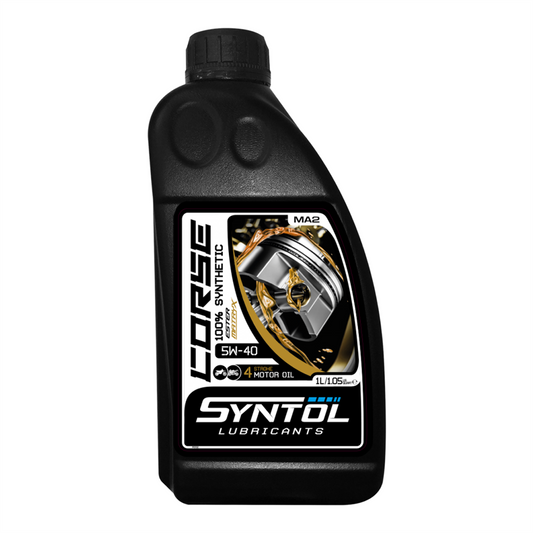 Syntol Corse 5W-40 Fully Synthetic Motorcycle Engine Oil Jaso MA/MA2