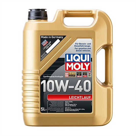 Liqui Moly 10W40 Leichtlauf 10W-40 Semi Synthetic Engine Oil ACEA A3/B4 5L