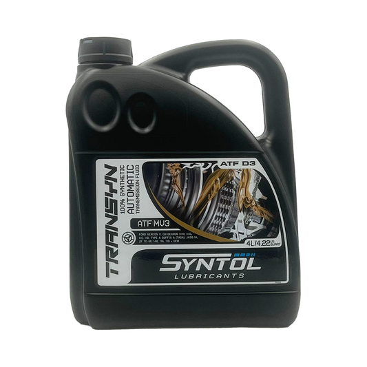 Syntol Transyn ATF MV3 Fully Synthetic Automatic Transmission Fluid Jaso 1A 4L