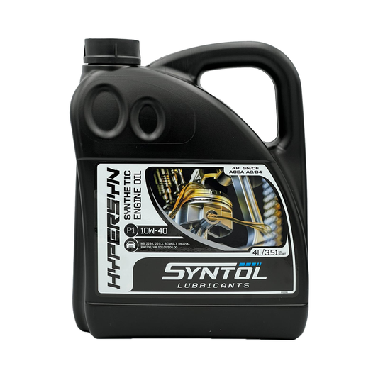 Syntol 10W40 Semi-Synthetic Engine Oil SYNTOL HYPER-SYN P1 API SN CF A3/B3 A3/B4