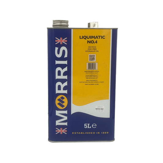 Morris Liquimatic 4 ISO 32 Hydraulic Oil Zinc Free Fluid DIN 51524 5L
