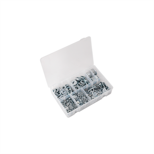 1070pcs Flat Washers Set Assorted Box Kit M4 M5 M6 M8 M10 M12 Stainless Steel