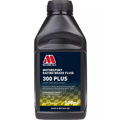 MILLERS Motorsport Racing Brake Fluid 300+ High Temperature Brake Fluid 500ml