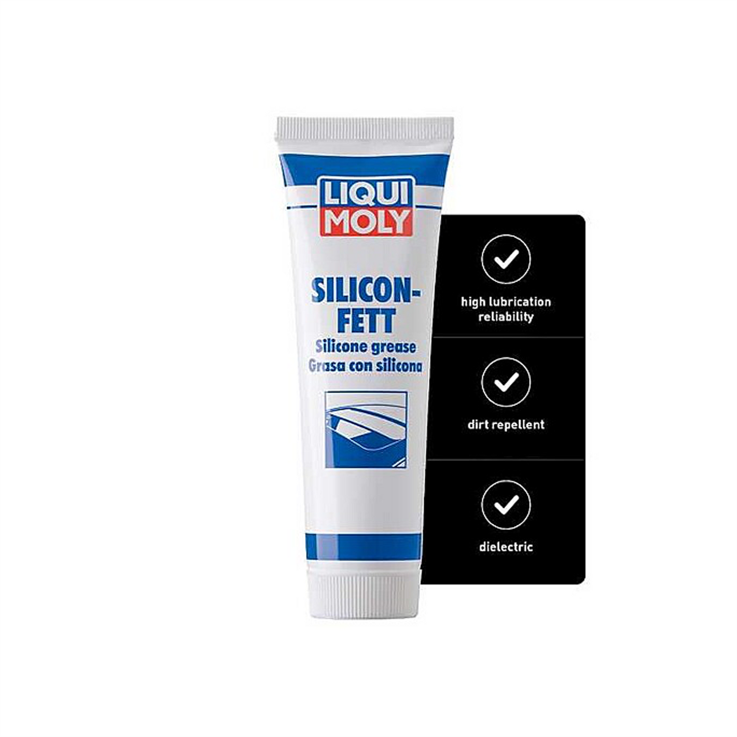 Liqui Moly Transparent Silicone Grease Clear Lube High Lubrication 100g