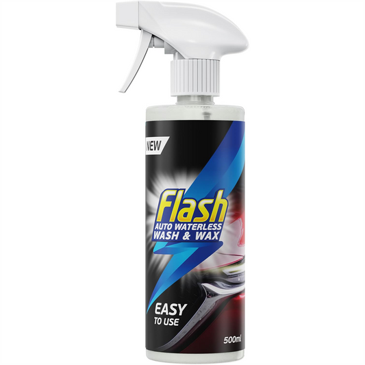 Flash Waterless Wash & Wax Quick & Effective Waterless Car Cleaner Spray 500ml