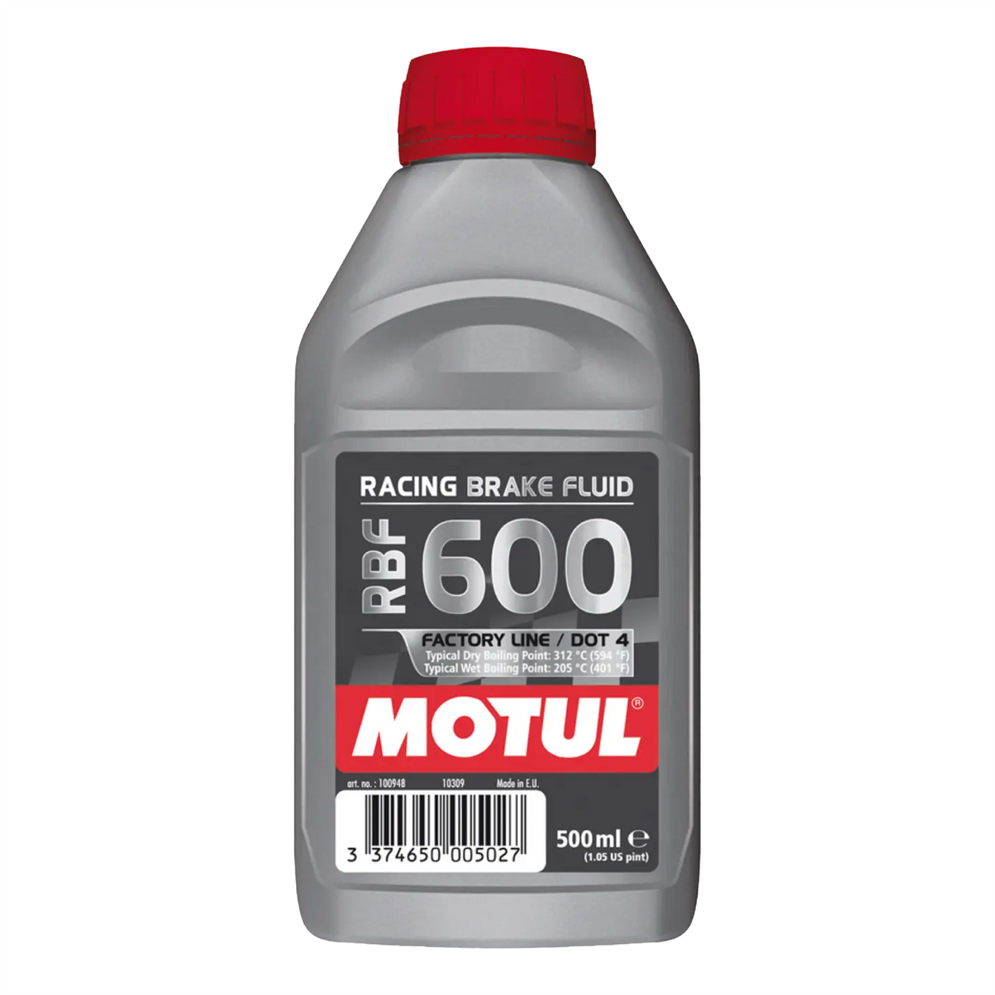 Motul RBF 600 Racing Brake Fluid DOT 4 100% Synthetic Racing Brake Fluid 500ml