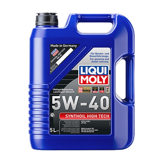 Liqui Moly Synthoil High Tech 5W-40 Fully Synthetic Engine Oil ACEA A3 B4 5L