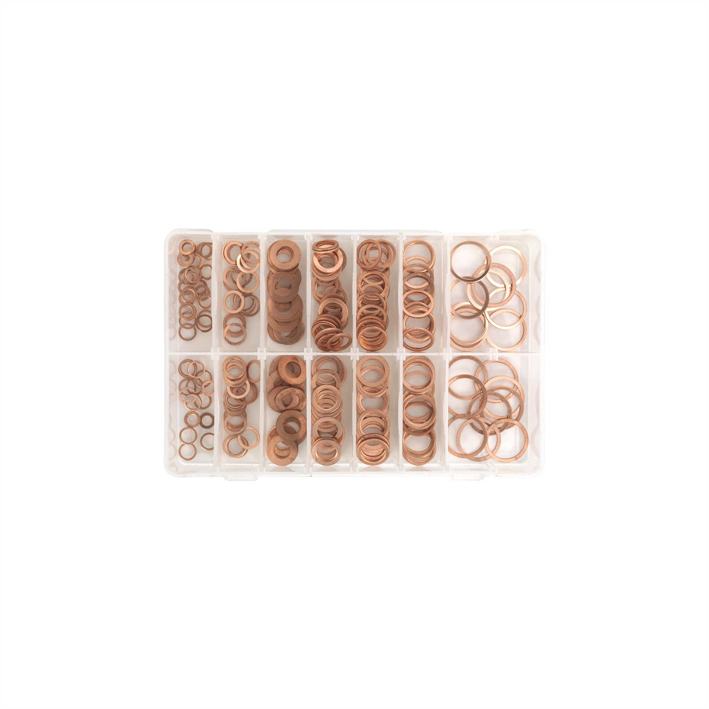 Sealey Diesel Injector Copper Washer Assortment 250pc Metric - Part No. AB027CW