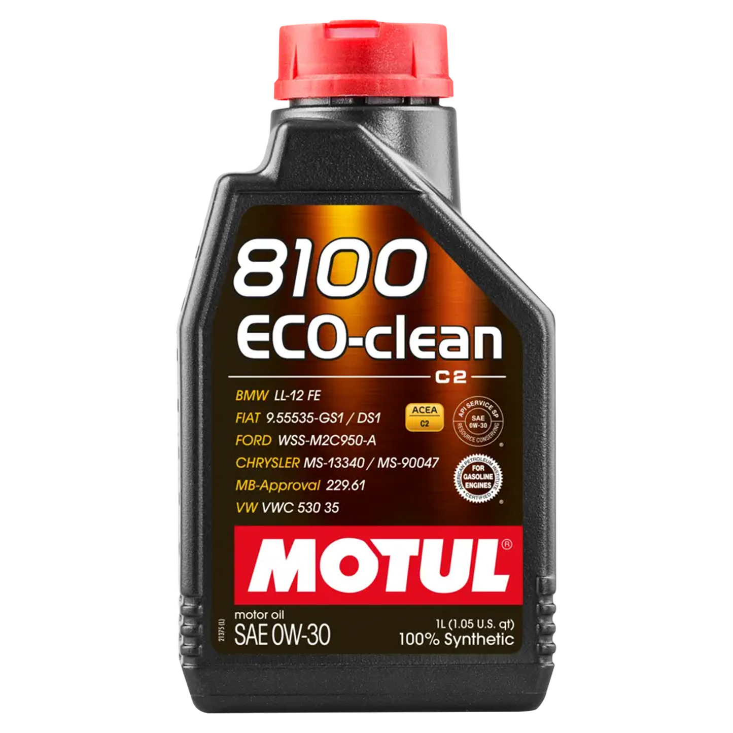 Motul 8100 Eco-Clean 0W-30 Fully Synthetic Engine Oil ACEA C2 ILSAC GF-6A