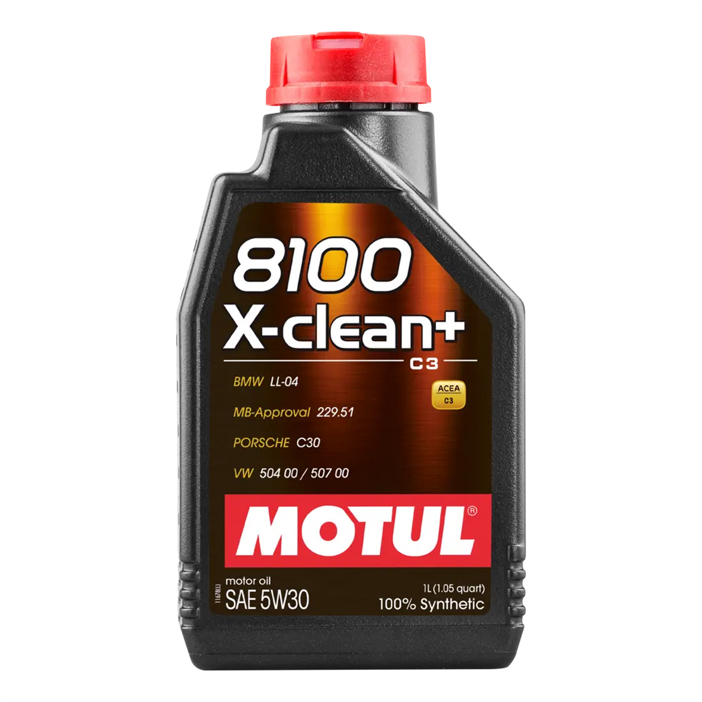 Motul 8100 X-CLEAN 5W30 Fully Synthetic Engine Oil ACEA C3 LL-04 MB 229.51 1L