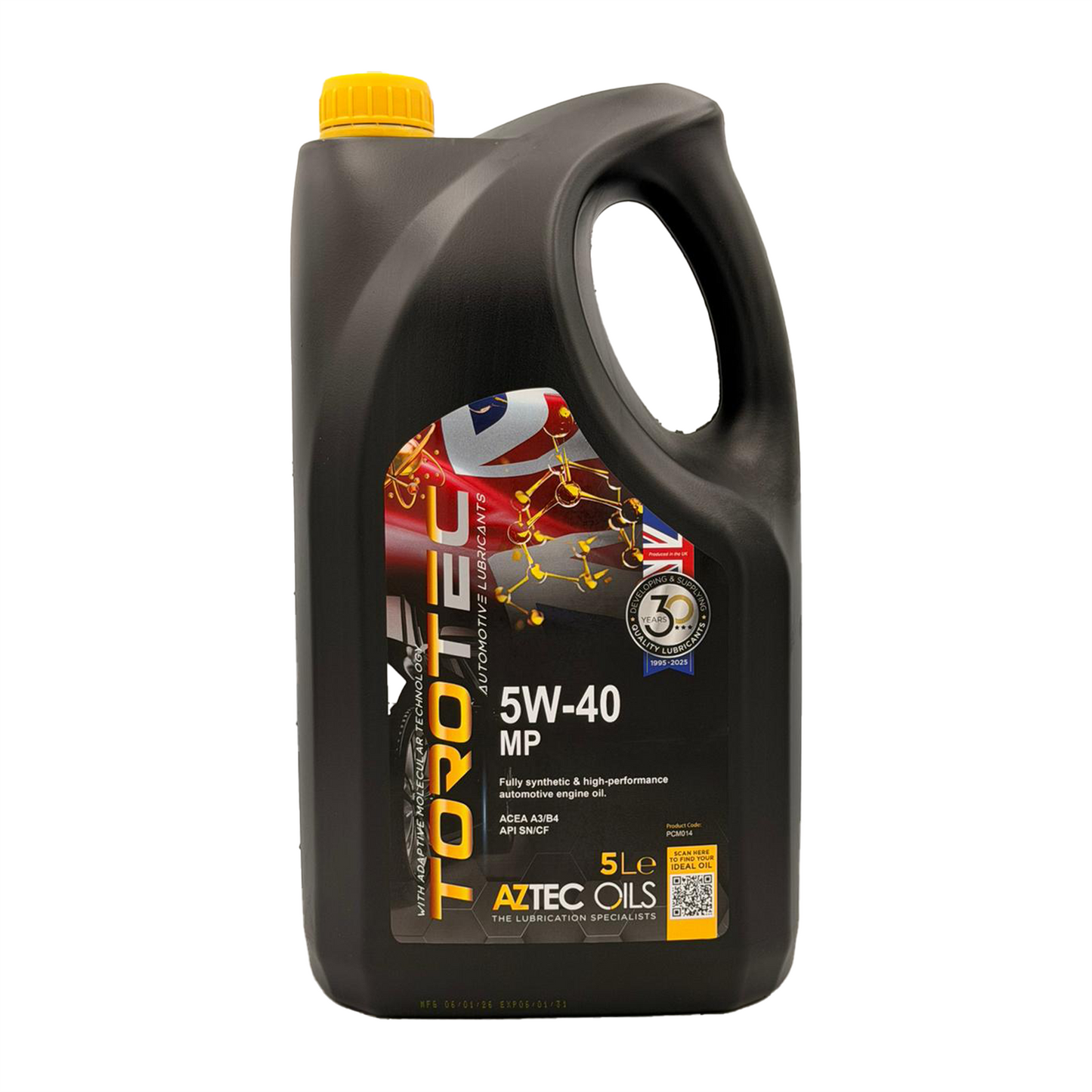 Aztec 5W40 Fully Synthetic Engine Oil Torotec MP Acea A3/B4 RN0710 VW 502