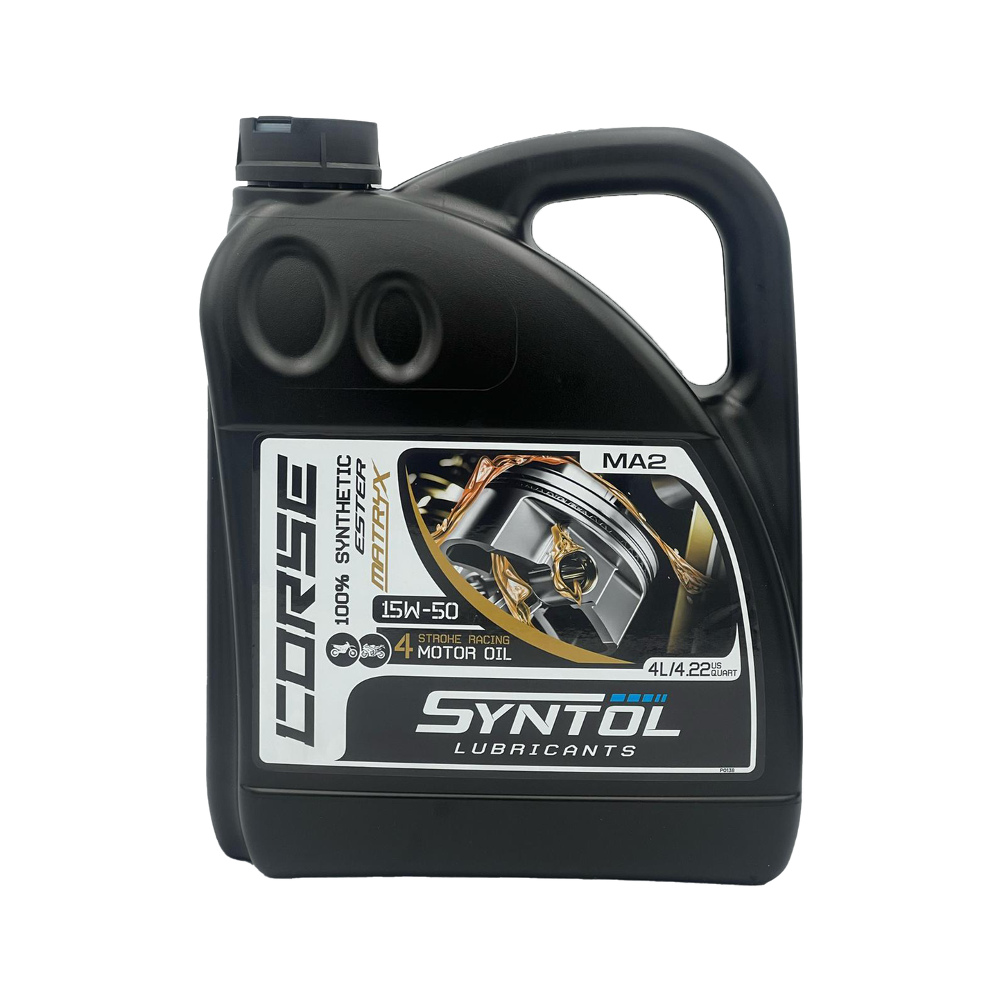 Syntol Motorcycle Motorbike Corse 4T 15W-50 Fully Synthetic Oil