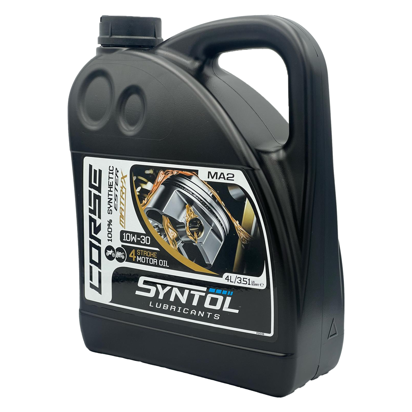 Syntol Corse 4T 10W-30 Motorcycle Fully Synthetic Engine Oil Jaso MA2/MA