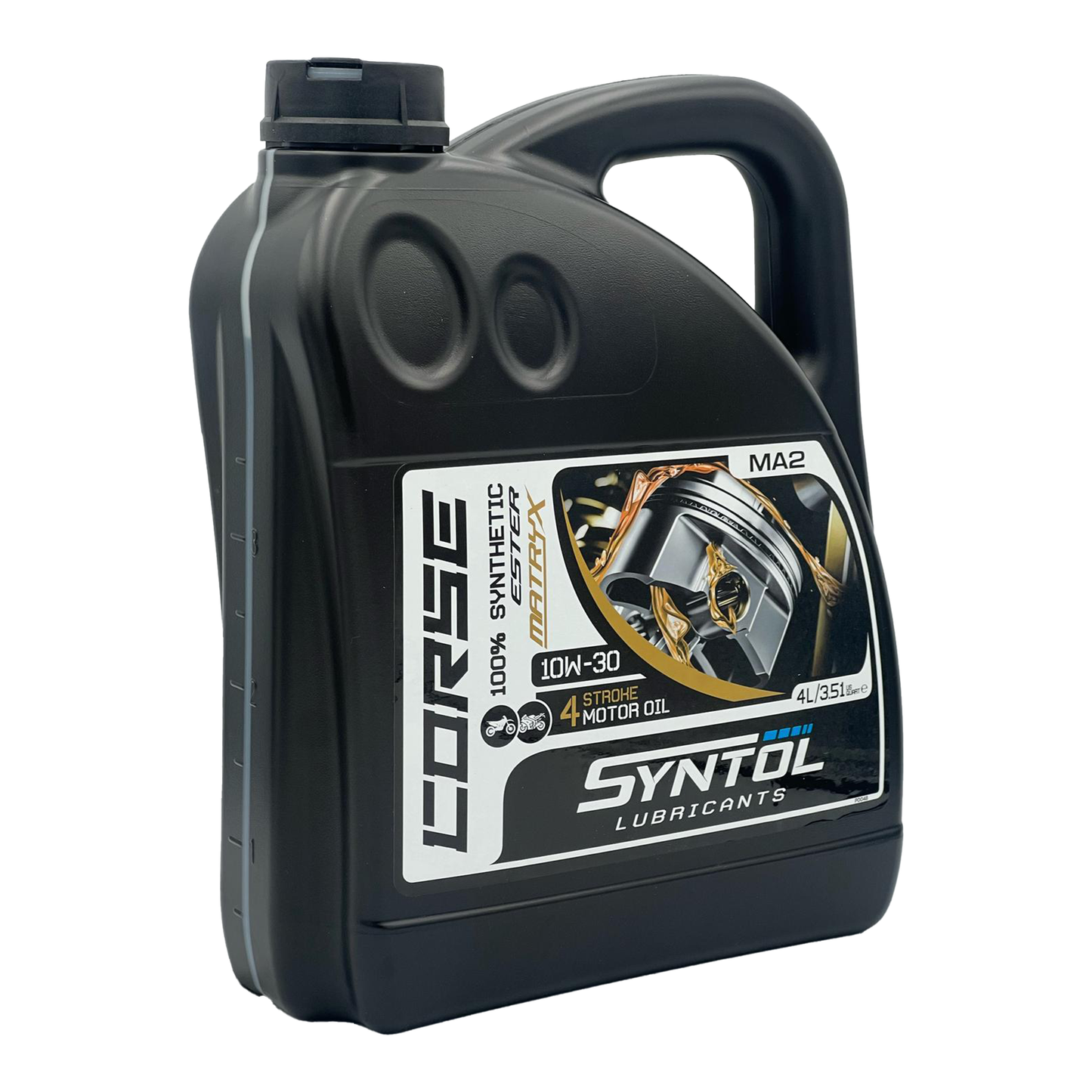 Syntol Corse 4T 10W-30 Motorcycle Fully Synthetic Engine Oil Jaso MA2/MA