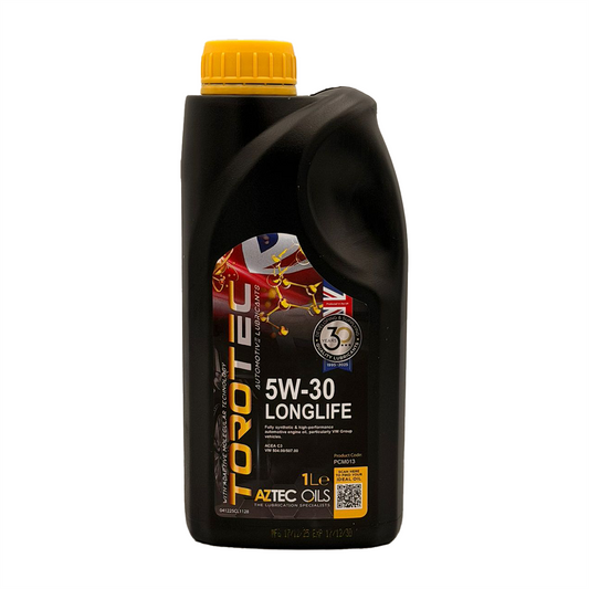 Aztec 5W30 Fully Synthetic Engine Oil LongLife ACEA C3 API SN/CF LL-04