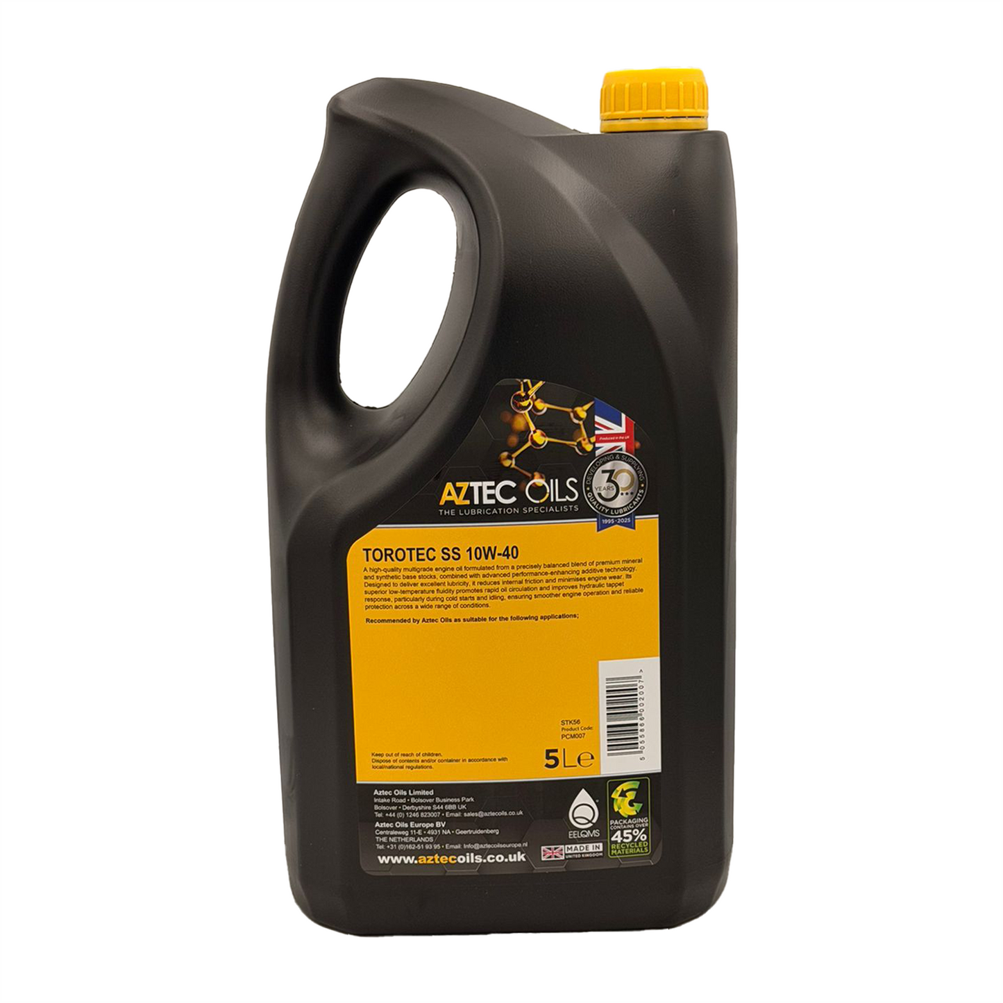 10w40 Semi Synthetic Engine Oil Aztec SS ACEA A3/B4 API SN/CF VW 502/505