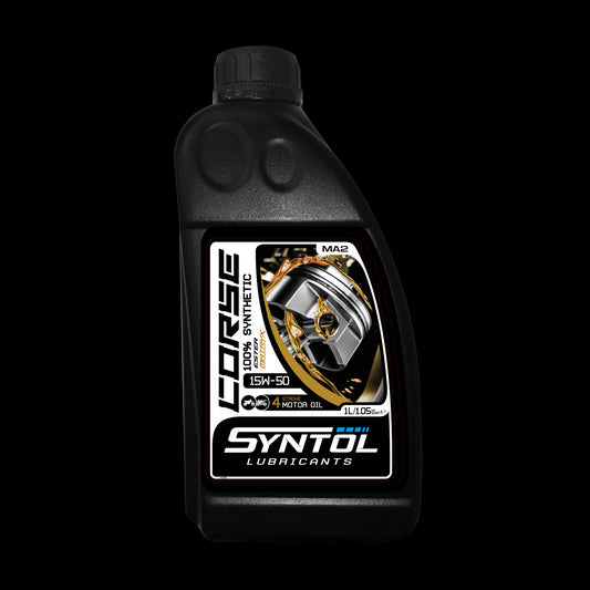 Syntol Motorcycle Motorbike Corse 4T 15W-50 Fully Synthetic Oil