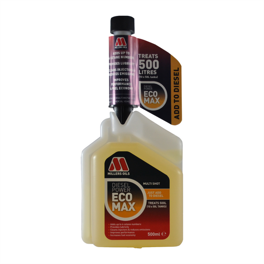 Millers Oils Diesel Power ECOMAX Fuel Additive Treatment Multishot 500ml