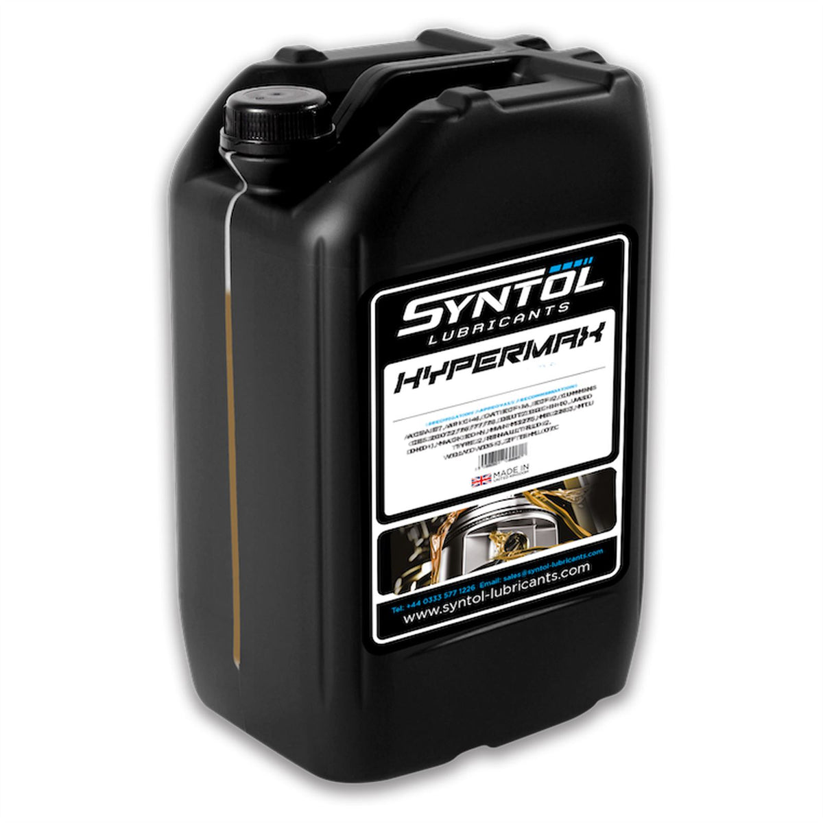 Syntol Hypermax T10 5W-20 Fully Synthetic Diesel Engine Oil MAN M3977 LDF-5 20L