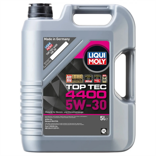 Liqui Moly 5w30 Fully Synthetic Engine Oil Top Tec 4400 ACEA C4 RN 0720