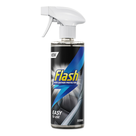 FLASH Leather Protector Spray Clean Restore & Protect Car Interiors 500ml