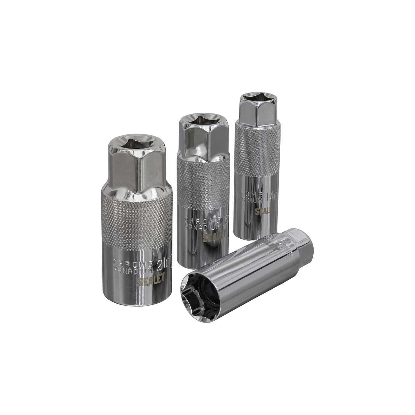 Sealey Spark Plug Socket Set 4 Piece 3/8" AK6556 Square Drive Spark Plug Socket