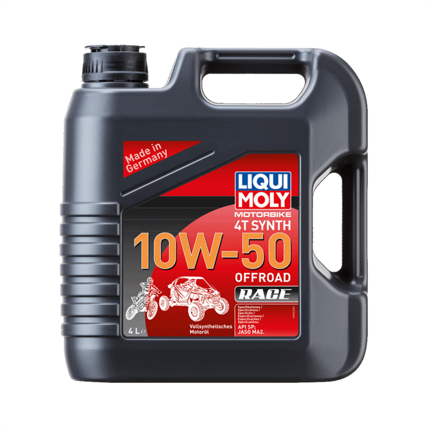 Liqui Moly Motorbike 4T 10W50 Fully Synthetic Engine Oil API SP JASO MA2 4L