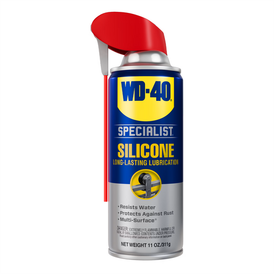 WD-40 Specialist Silicone Lubricant Smart Straw Rubber Plastic Spray 400ml
