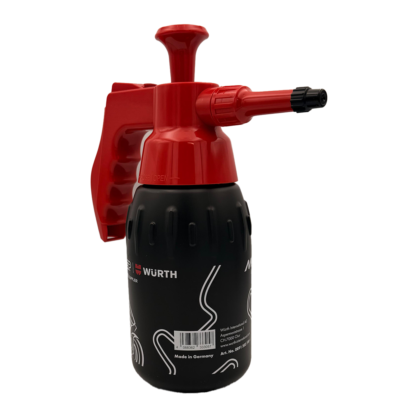 WÜRTH MotoGP 1L Pressure Sprayer Bottle – Refillable Workshop Spray Bottle with Adjustable Nozzle, Ergonomic Handle & Fluid Level Indicator
