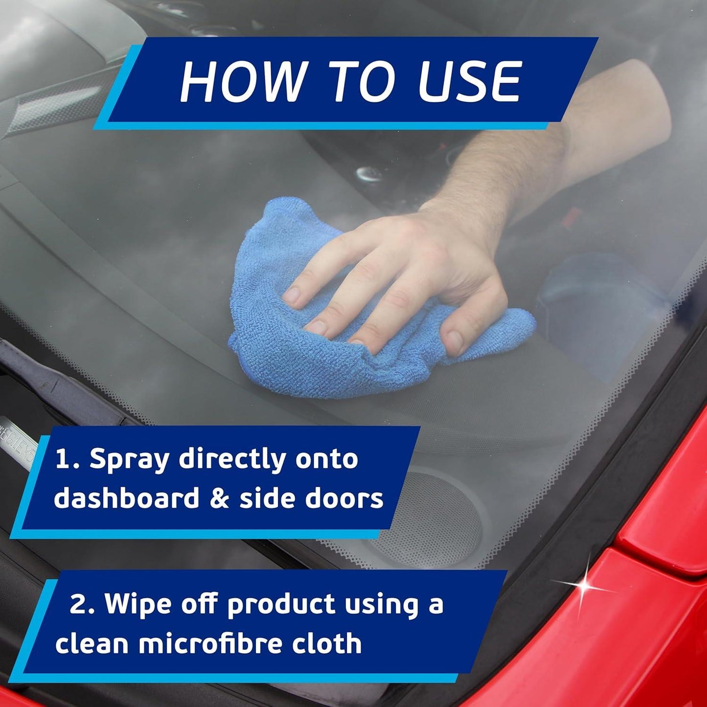FLASH Car Dashboard & Cockpit Cleaner 500ml Interior Plastic Shine Spray