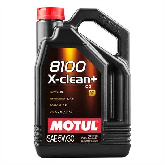 Motul 8100 X-CLEAN 5W30 Fully Synthetic Engine Oil ACEA C3 LL-04 MB 229.51 5L