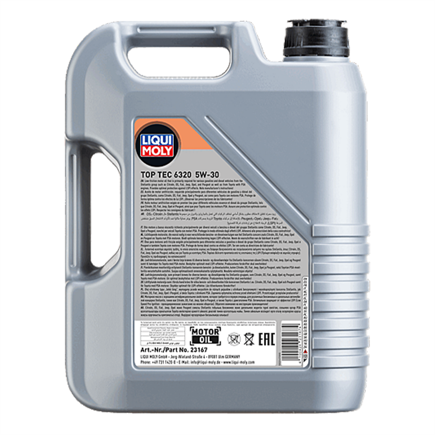 Liqui Moly Top Tec 6320 5W-30 Fully Synthetic ACEA C3 FPW9.55535/03