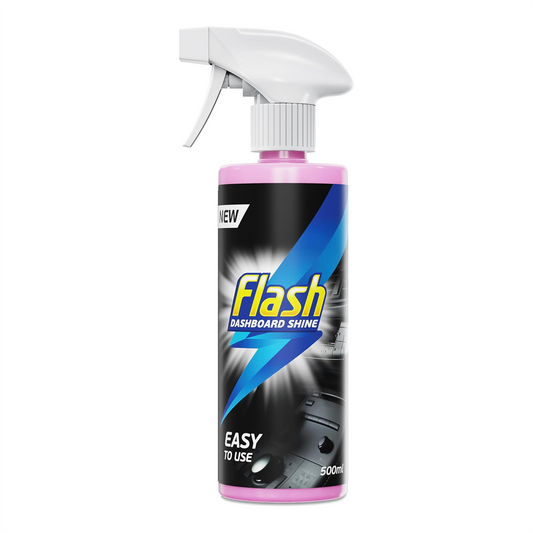 FLASH Car Dashboard & Cockpit Cleaner 500ml Interior Plastic Shine Spray